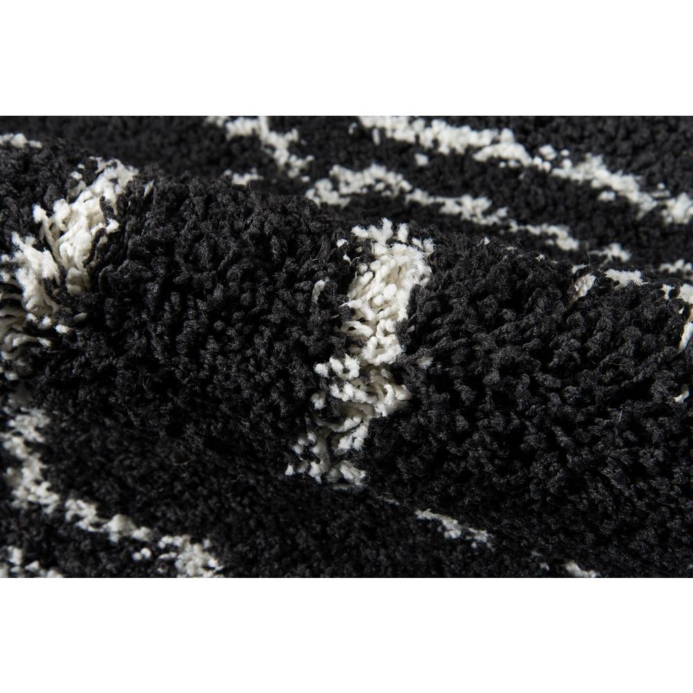 Contemporary Rectangle Area Rug, Black, 9'3" X 12'6". Picture 4