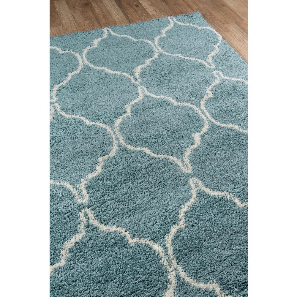 Contemporary Rectangle Area Rug, Blue, 9'3" X 12'6". Picture 2