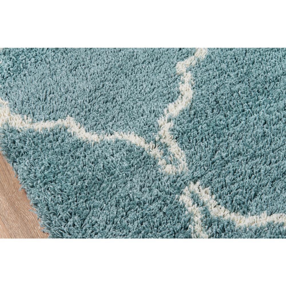Contemporary Rectangle Area Rug, Blue, 9'3" X 12'6". Picture 3