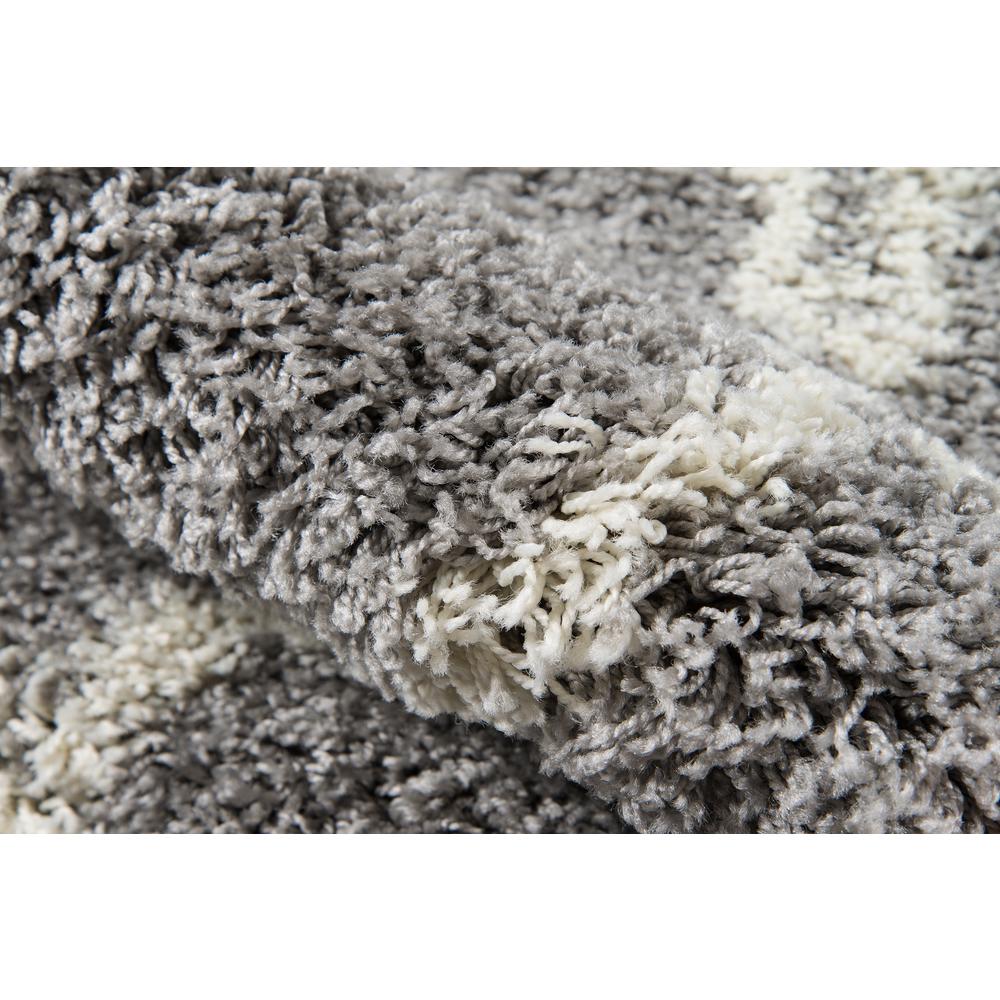 Contemporary Rectangle Area Rug, Grey, 9'3" X 12'6". Picture 4