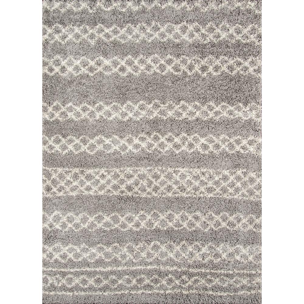 Contemporary Rectangle Area Rug, Grey, 9'3" X 12'6". Picture 1