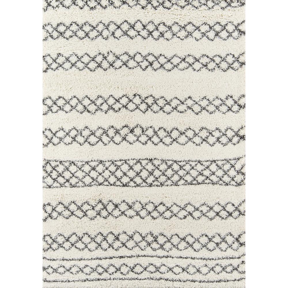 Contemporary Rectangle Area Rug, Ivory, 9'3" X 12'6". Picture 1