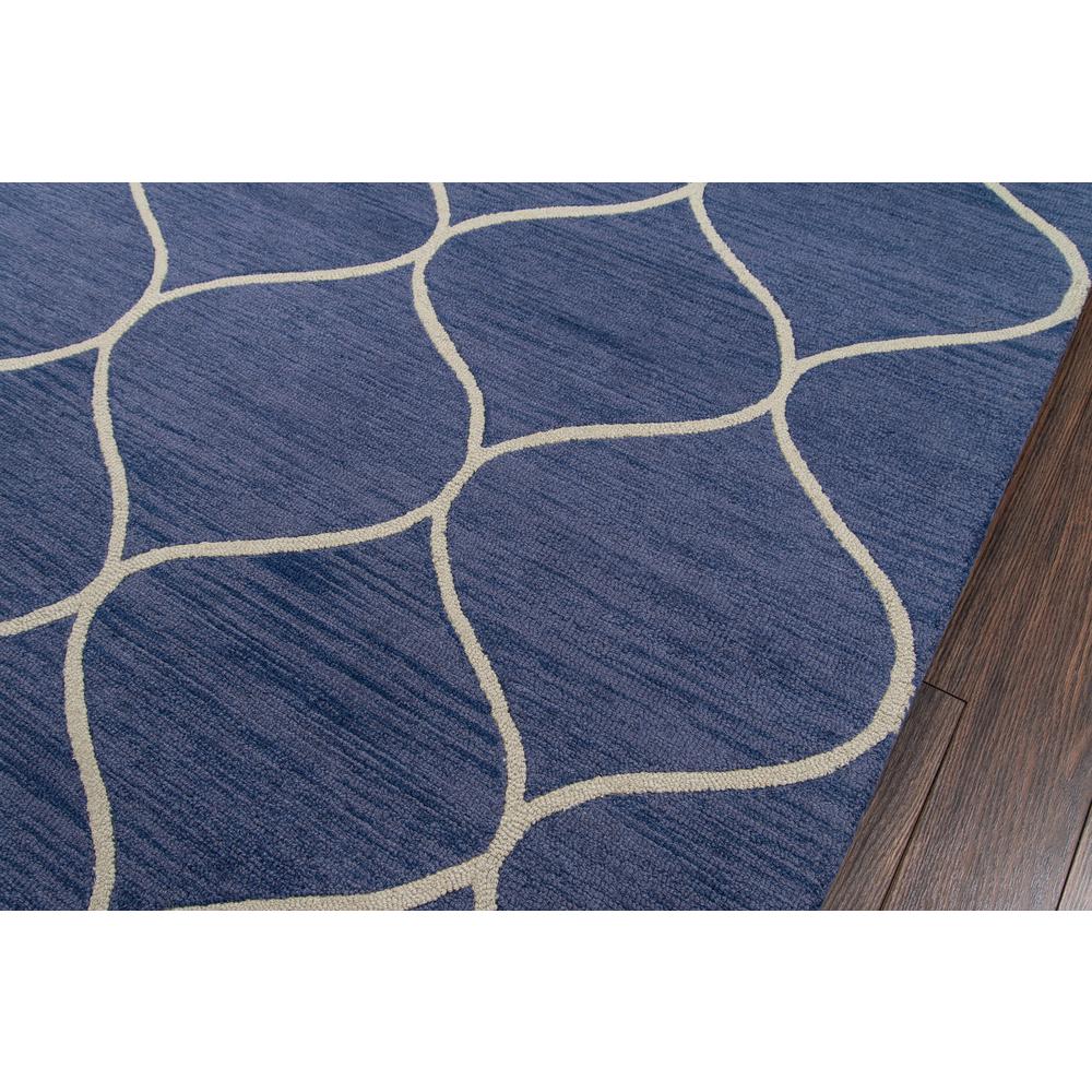 Contemporary Rectangle Area Rug, Blue, 9' X 12'. Picture 3