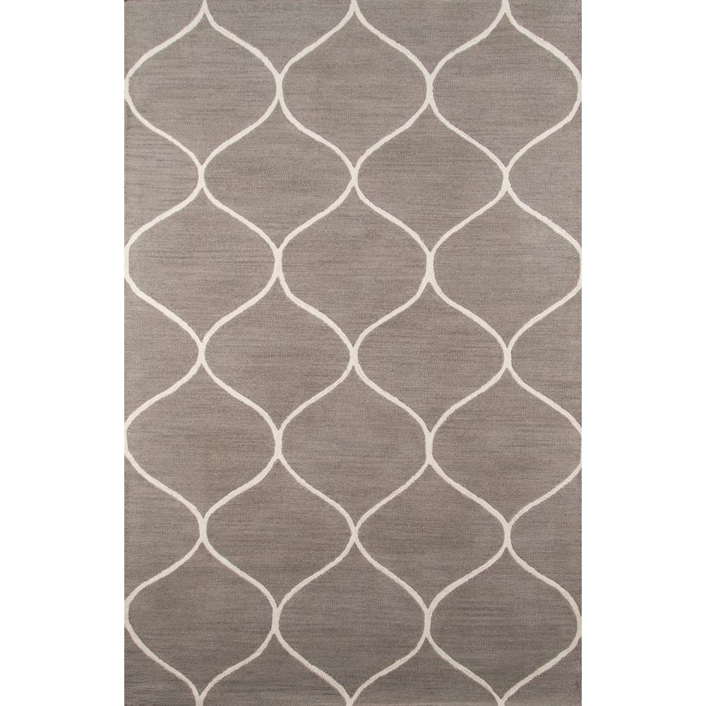Contemporary Rectangle Area Rug, Grey, 9' X 12'. Picture 1