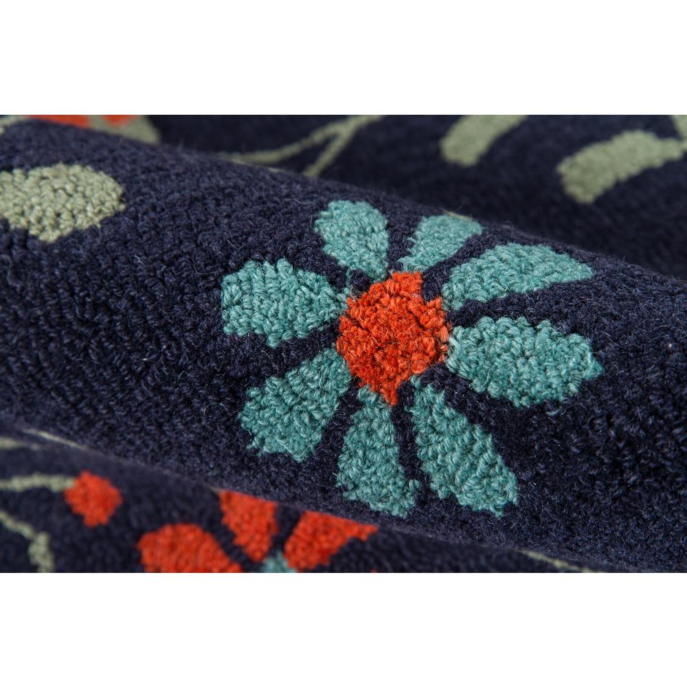 Casual Rectangle Area Rug, Navy, 9' X 12'. Picture 4