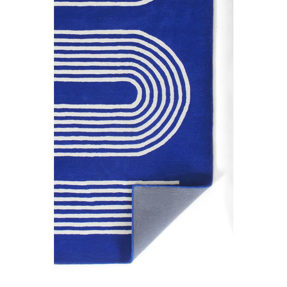 Contemporary Rectangle Area Rug, Cobalt, 9' X 12'. Picture 3