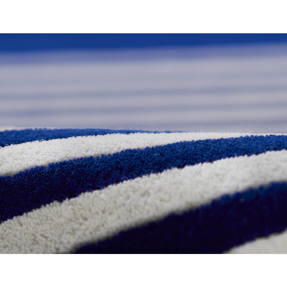 Contemporary Rectangle Area Rug, Cobalt, 9' X 12'. Picture 4