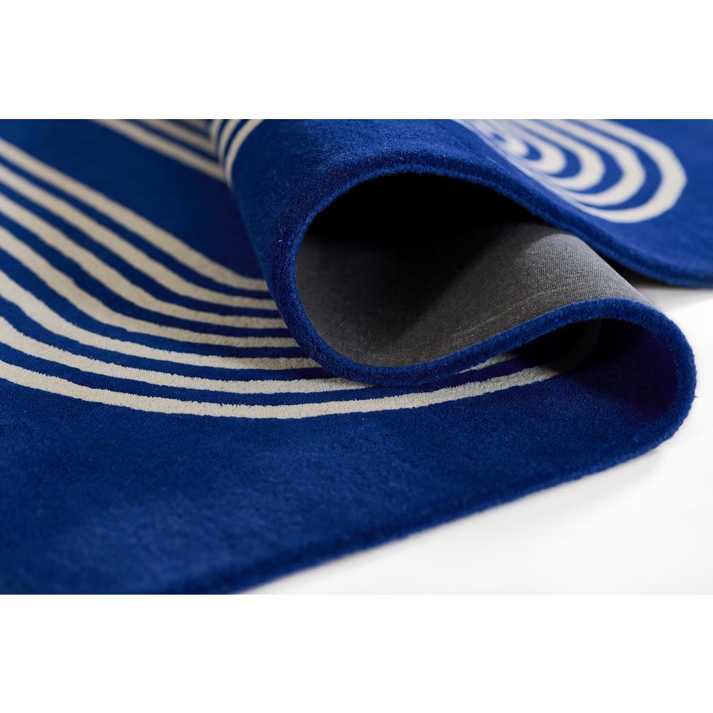 Contemporary Rectangle Area Rug, Cobalt, 9' X 12'. Picture 8