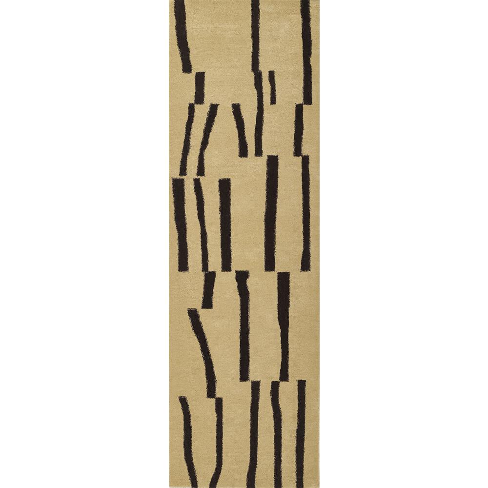 Contemporary Rectangle Area Rug, Ivory, 9' X 12'. Picture 5