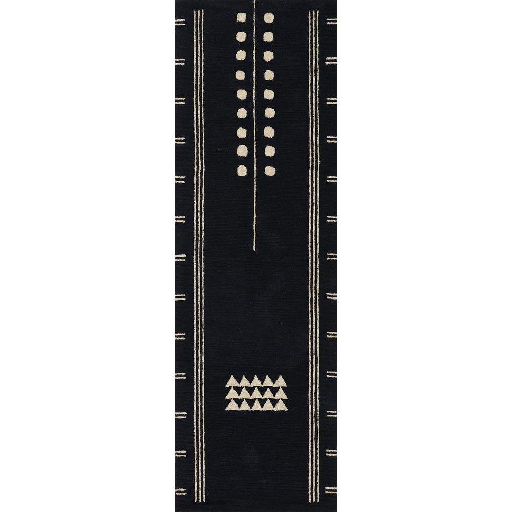 Contemporary Rectangle Area Rug, Navy, 9' X 12'. Picture 5
