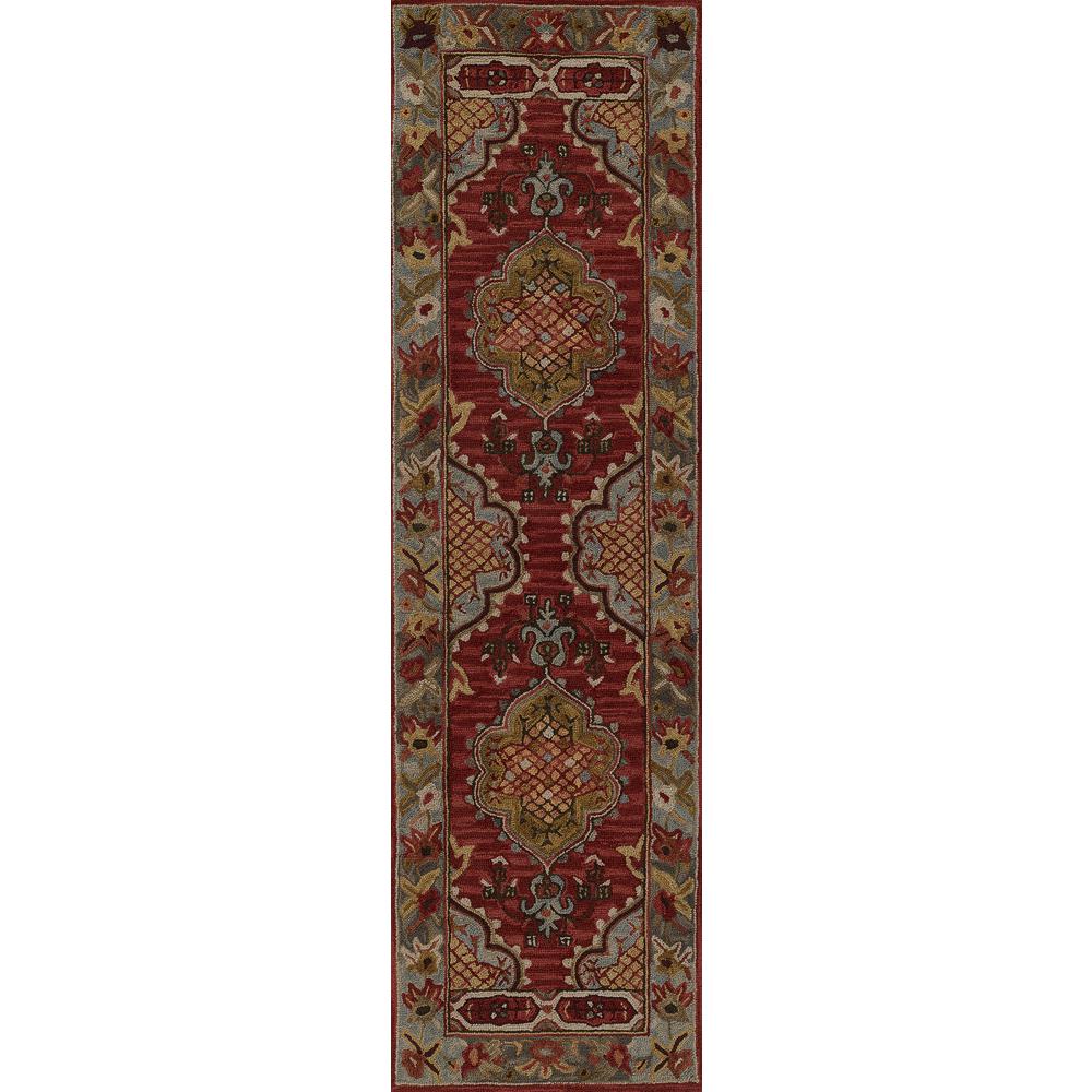 Traditional Rectangle Area Rug, Red, 8' X 11'. Picture 5