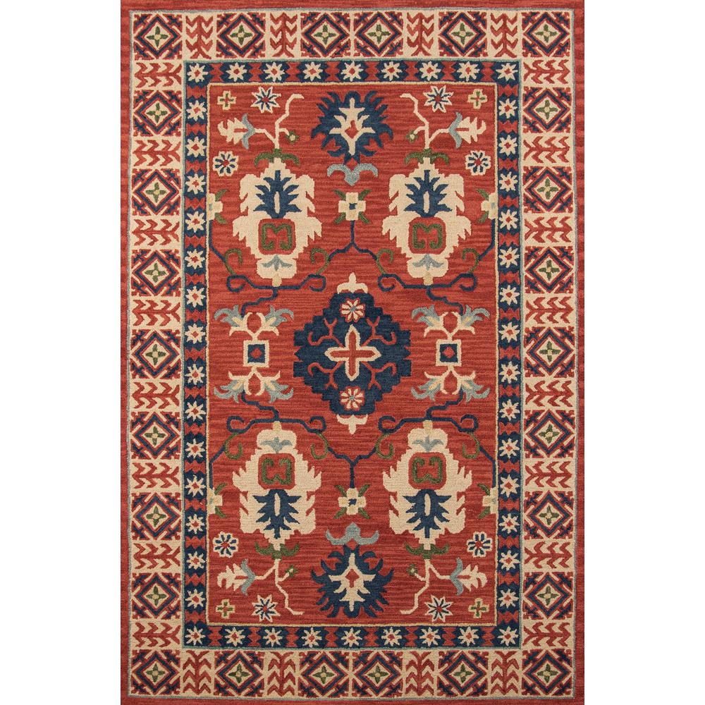 Traditional Rectangle Area Rug, Red, 8' X 11'. Picture 1