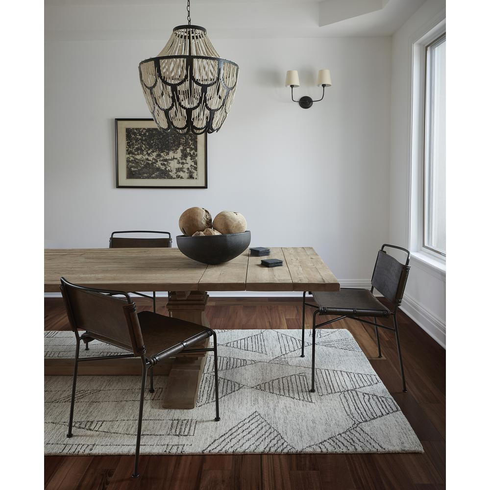 Contemporary Rectangle Area Rug, Grey, 9' X 12'. Picture 9
