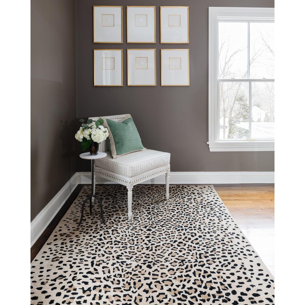 Contemporary Rectangle Area Rug, Beige, 7'9" X 9'9". Picture 10