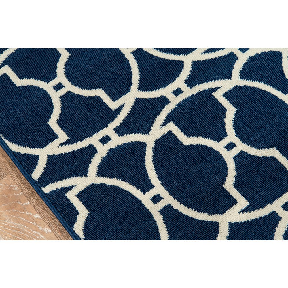 Contemporary Rectangle Area Rug, Navy, 7'10" X 10'10". Picture 3