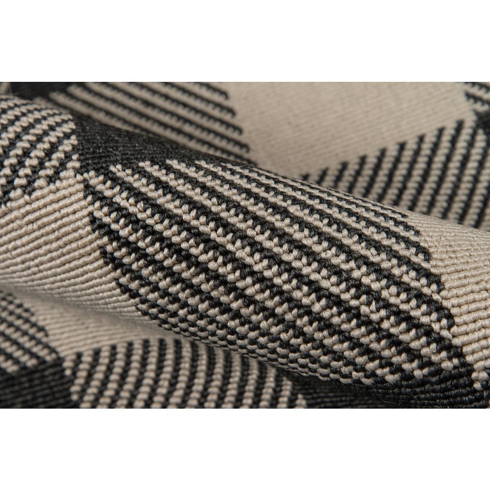 Modern Rectangle Area Rug, Charcoal, 7'10" X 10'10". Picture 4