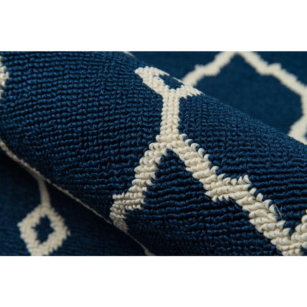Contemporary Rectangle Area Rug, Navy, 7'10" X 10'10". Picture 4