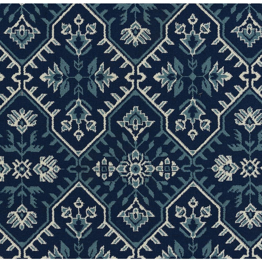 Transitional Rectangle Area Rug, Navy, 7'10" X 10'10". Picture 7