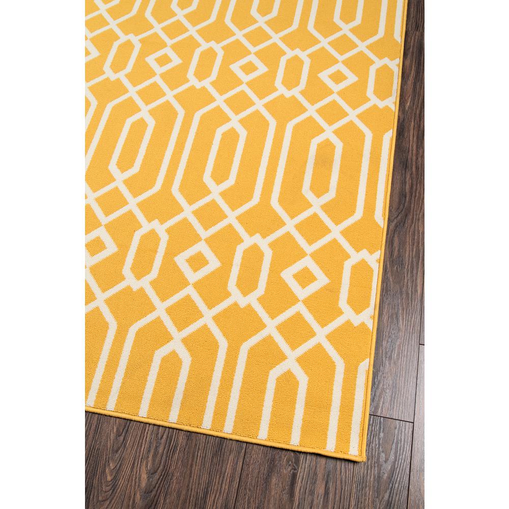 Contemporary Rectangle Area Rug, Yellow, 7'10" X 10'10". Picture 2