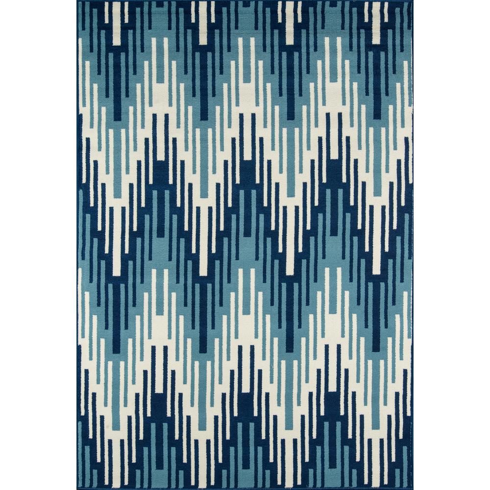 Contemporary Rectangle Area Rug, Blue, 7'10" X 10'10". Picture 1