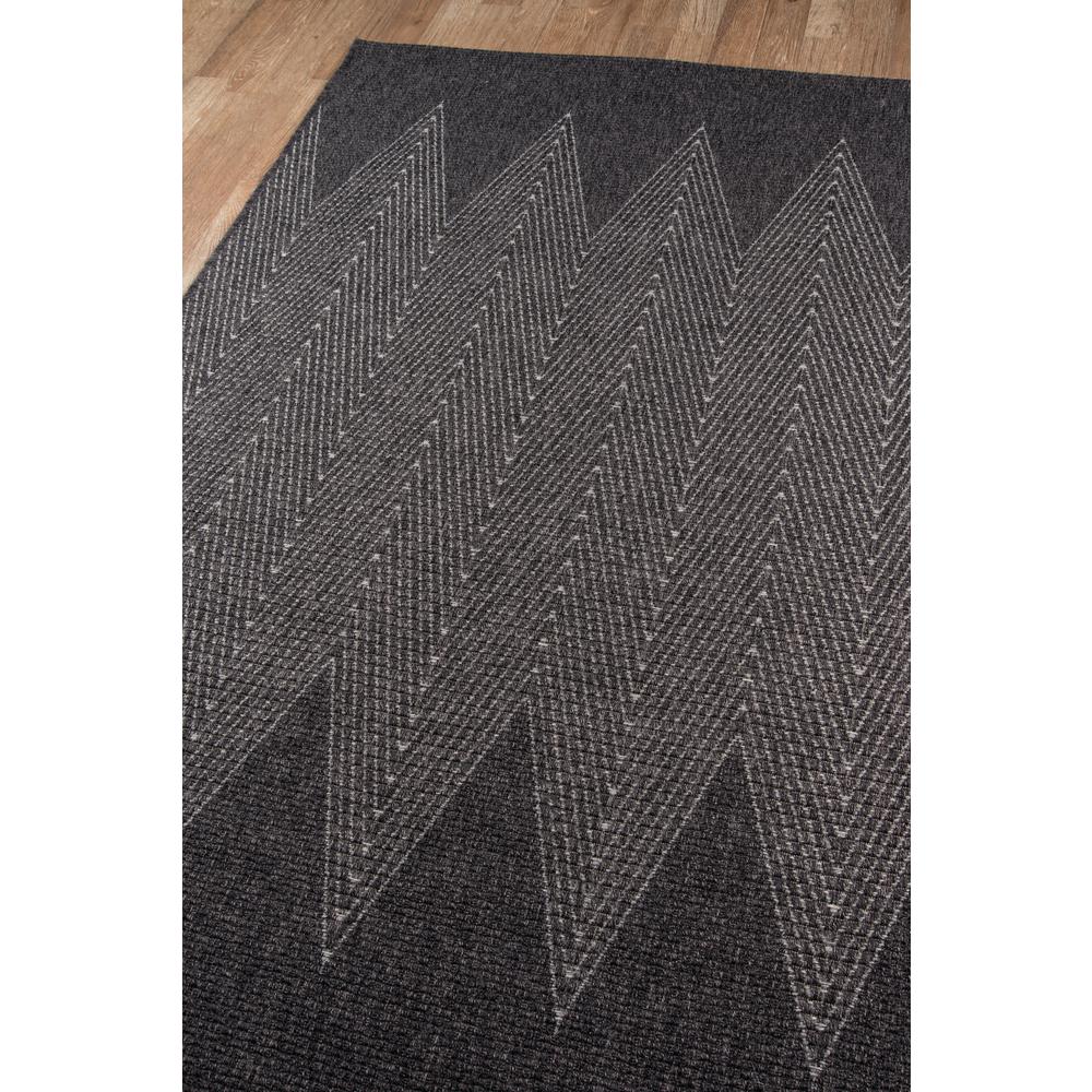 Contemporary Rectangle Area Rug, Charcoal, 6'7" X 9'6". Picture 2
