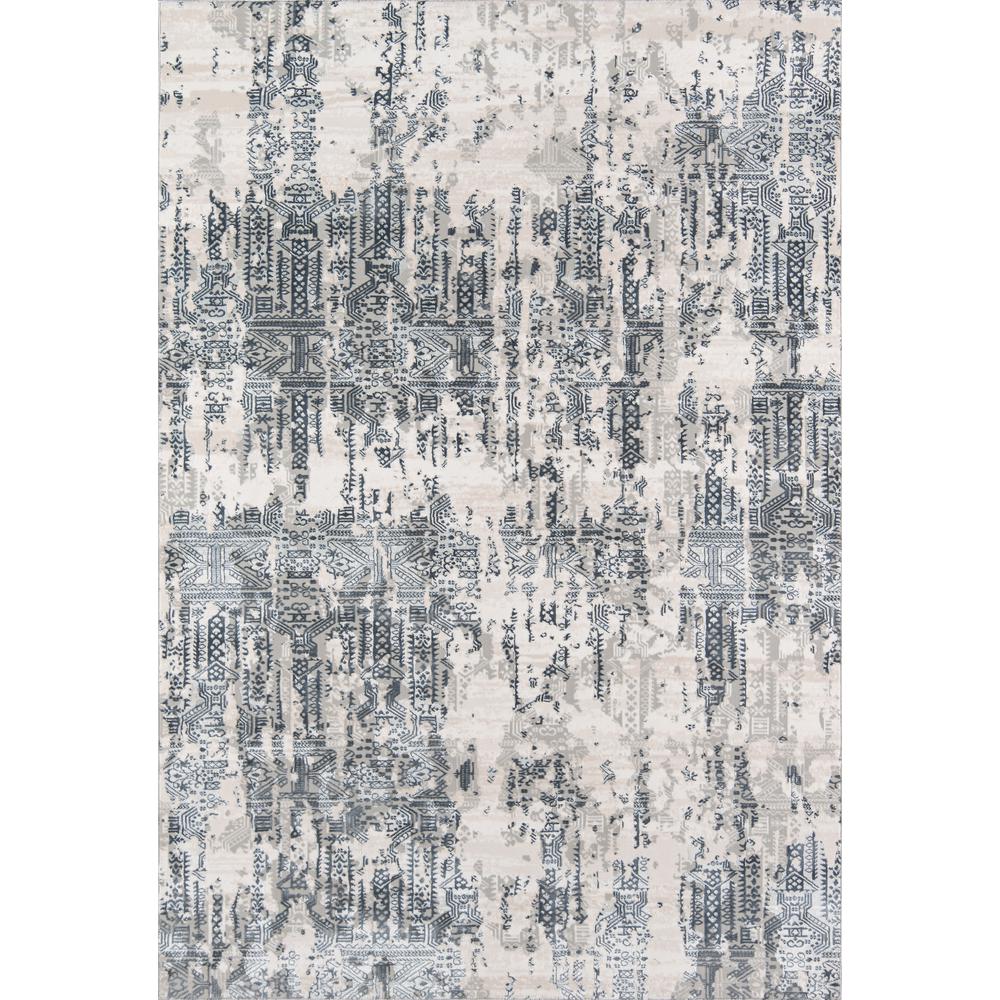 Traditional Rectangle Area Rug, Grey, 3'10" X 5'7". Picture 1