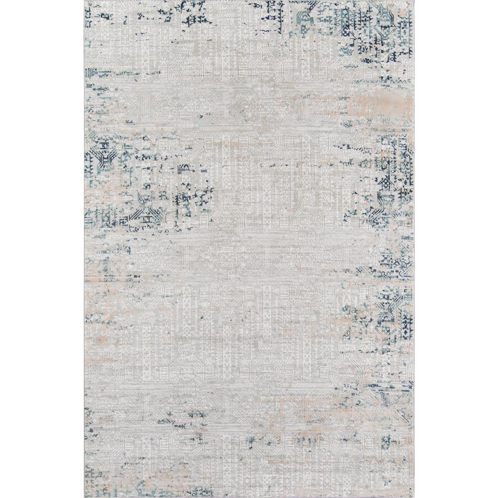 Traditional Rectangle Area Rug, Silver, 3'10" X 5'7". Picture 1