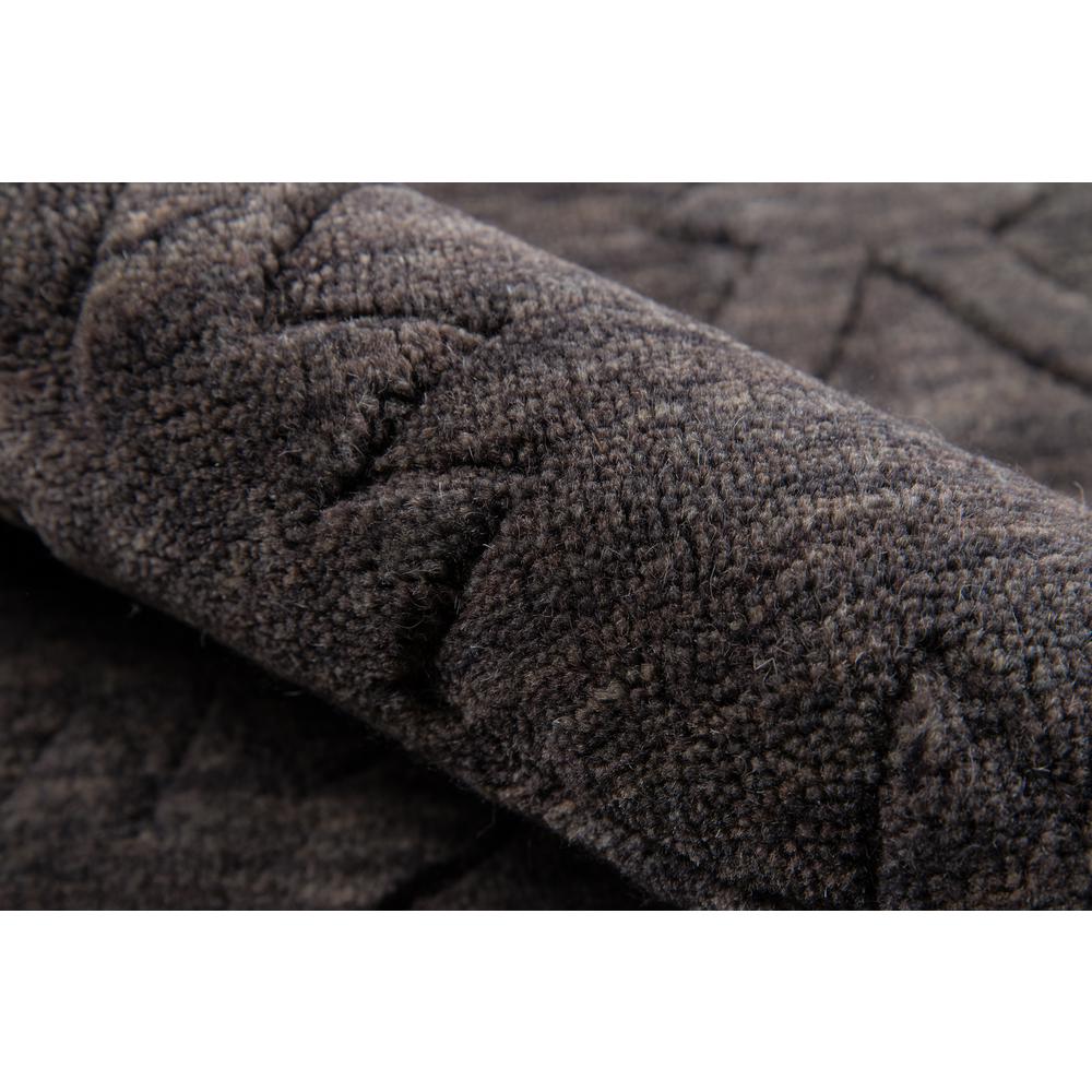 Contemporary Rectangle Area Rug, Charcoal, 9'6" X 13'6". Picture 4
