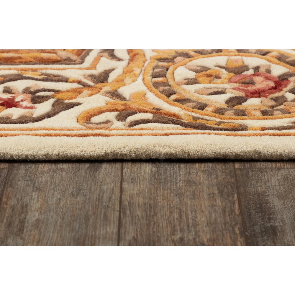 Transitional Rectangle Area Rug, Ivory, 8' X 11'. Picture 3