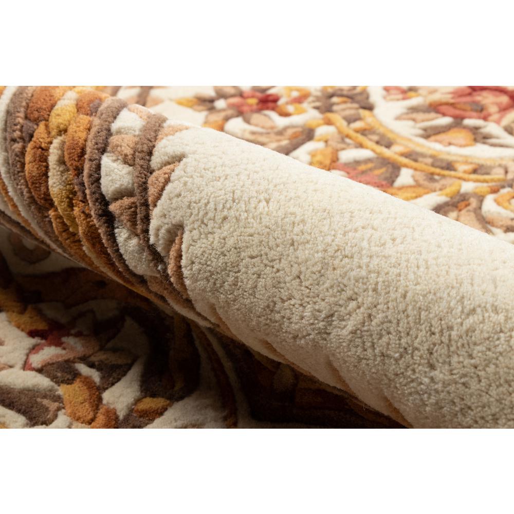 Transitional Rectangle Area Rug, Ivory, 8' X 11'. Picture 4