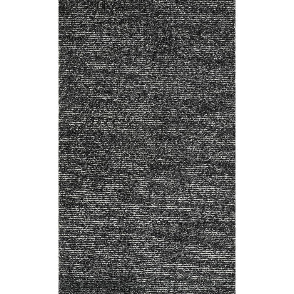 Contemporary Rectangle Area Rug, Charcoal, 10' X 14'. Picture 1