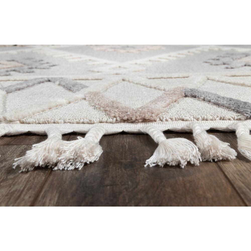 Contemporary Rectangle Area Rug, Ivory, 8'6" X 12'6". Picture 3
