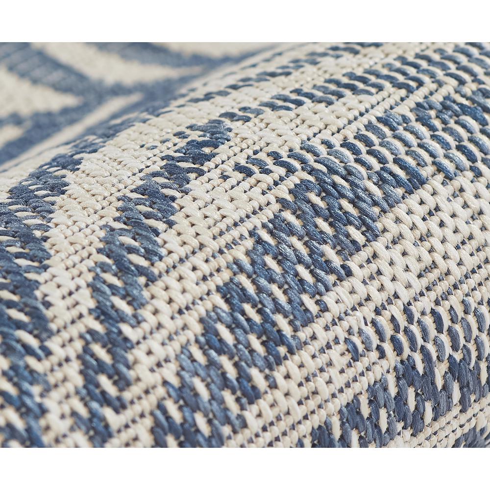 Transitional Rectangle Area Rug, Blue, 8' X 10'. Picture 4