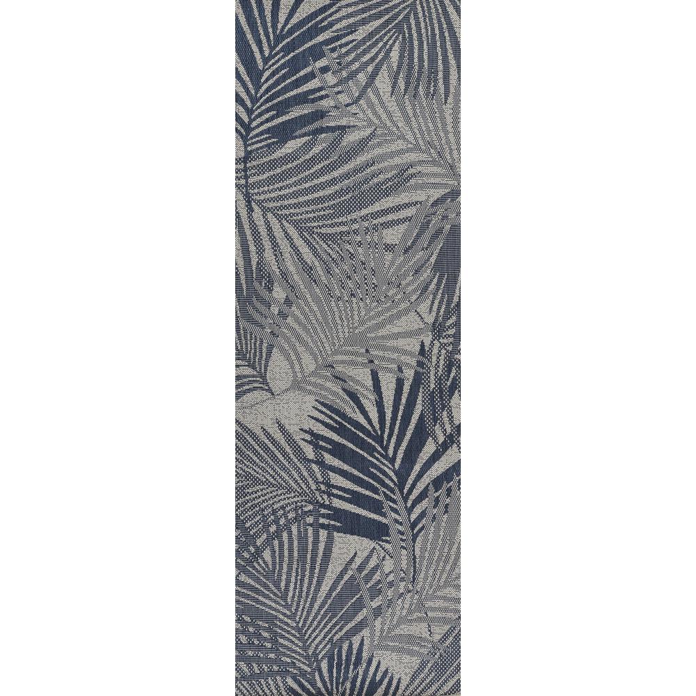 Transitional Rectangle Area Rug, Blue, 8' X 10'. Picture 5