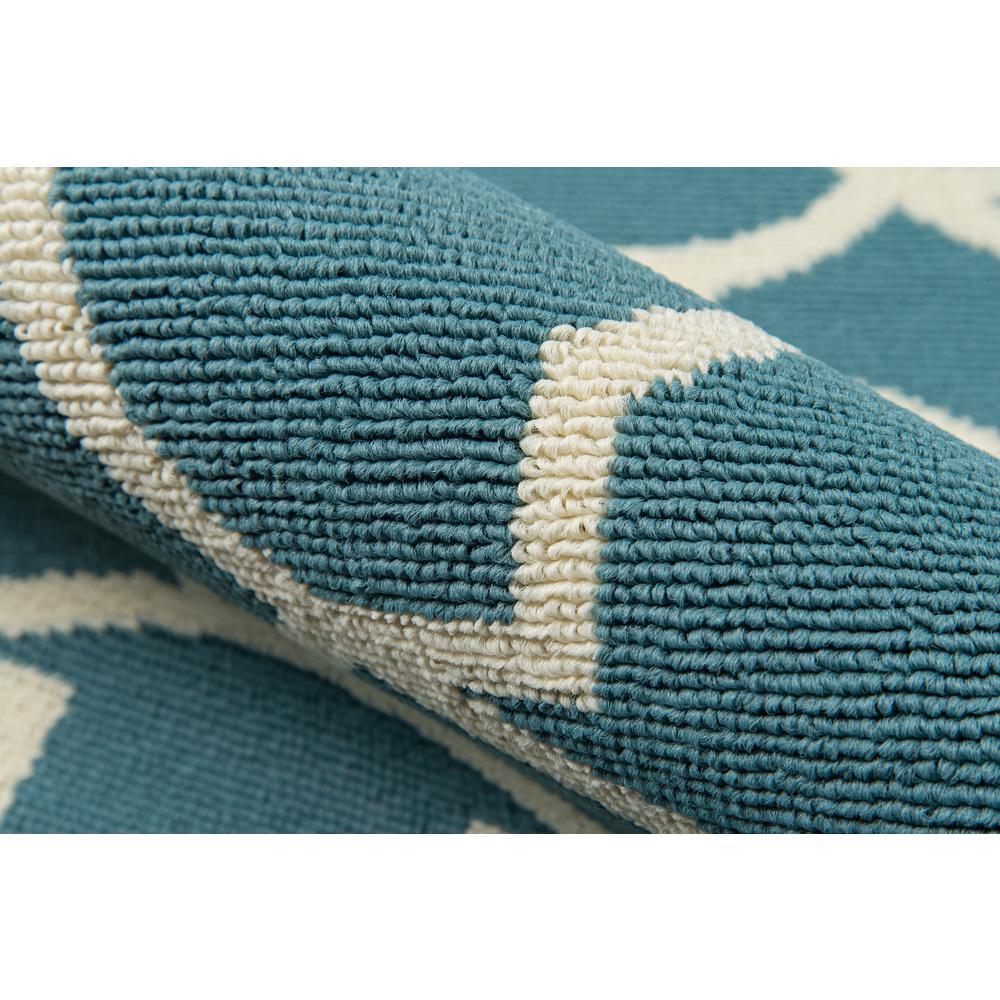 Contemporary Rectangle Area Rug, Blue, 8'6" X 13'. Picture 4