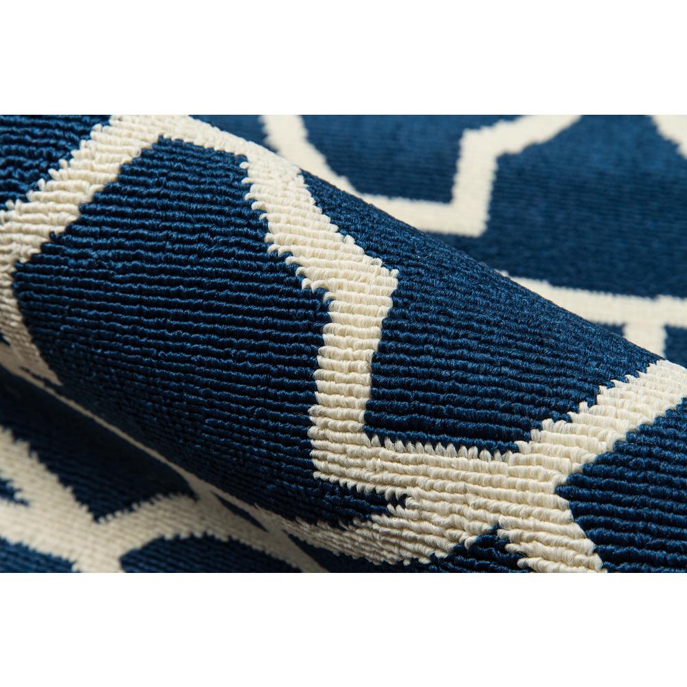 Contemporary Rectangle Area Rug, Navy, 8'6" X 13'. Picture 4