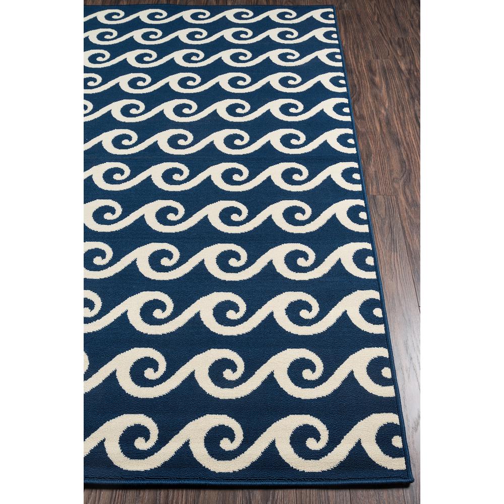 Contemporary Rectangle Area Rug, Navy, 8'6" X 13'. Picture 2