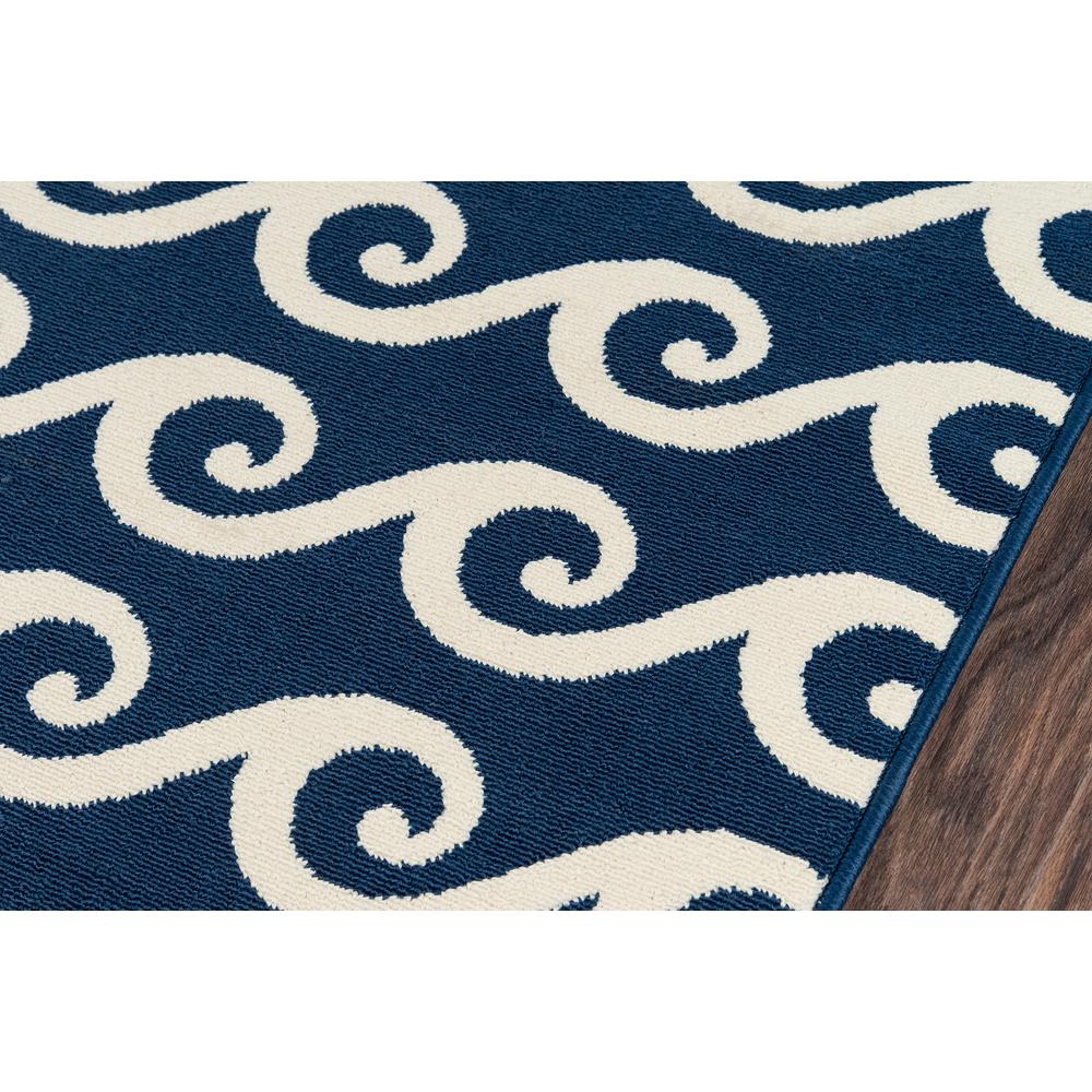 Contemporary Rectangle Area Rug, Navy, 8'6" X 13'. Picture 3