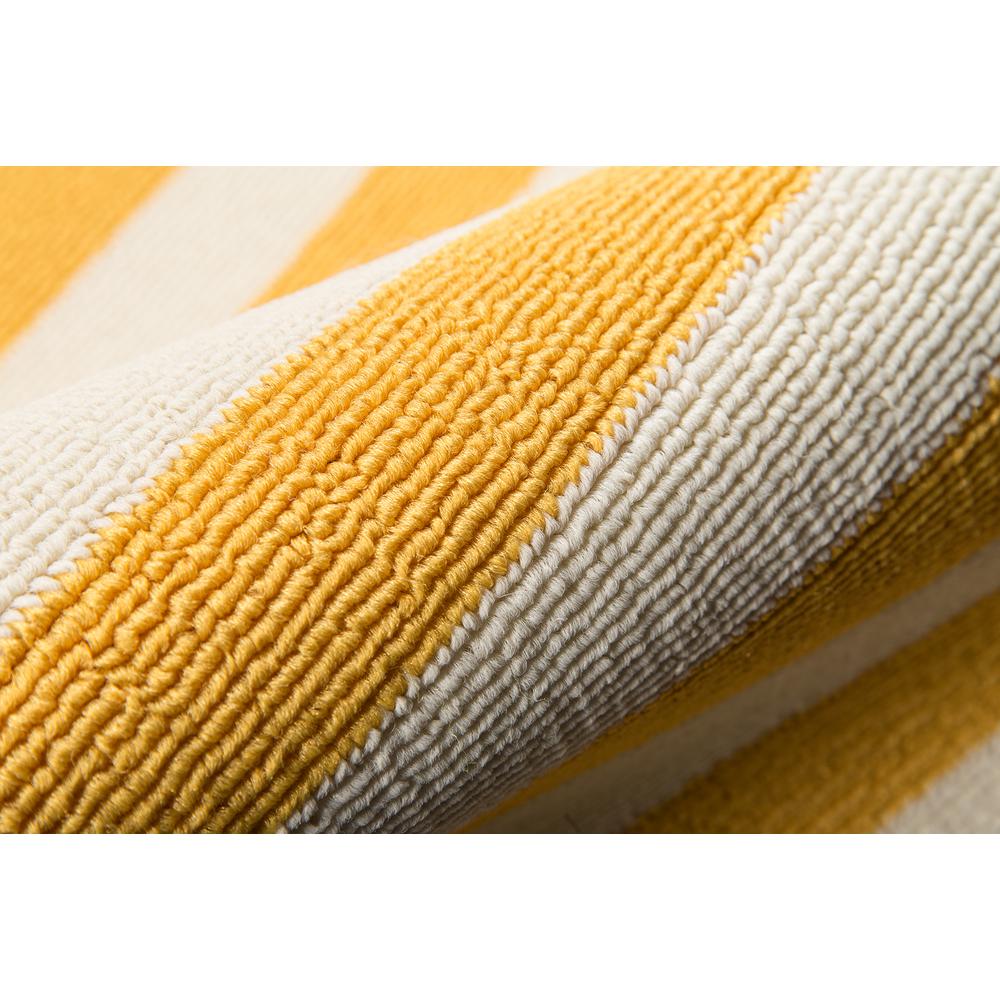 Contemporary Rectangle Area Rug, Yellow, 8'6" X 13'. Picture 4