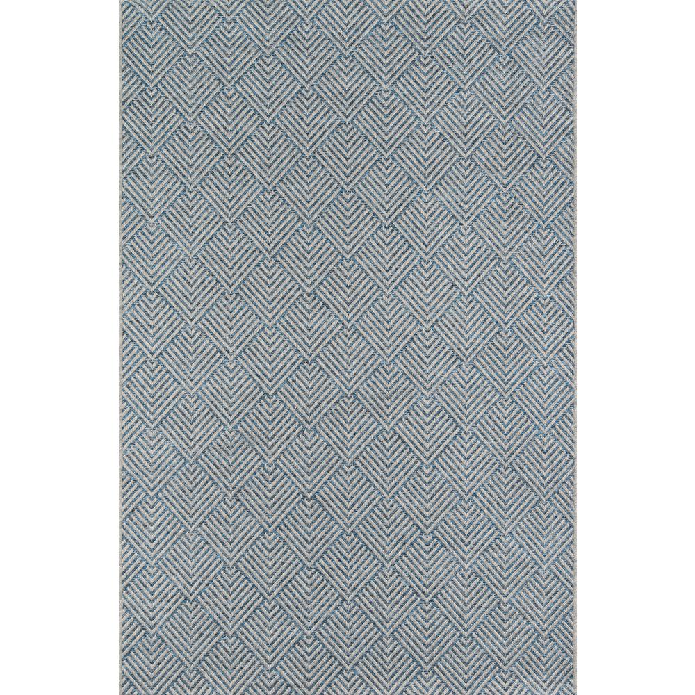 Contemporary Rectangle Area Rug, Blue, 7'10" X 10'10". Picture 1
