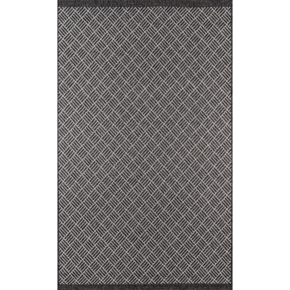 Contemporary Rectangle Area Rug, Charcoal, 7'10" X 10'10". Picture 1