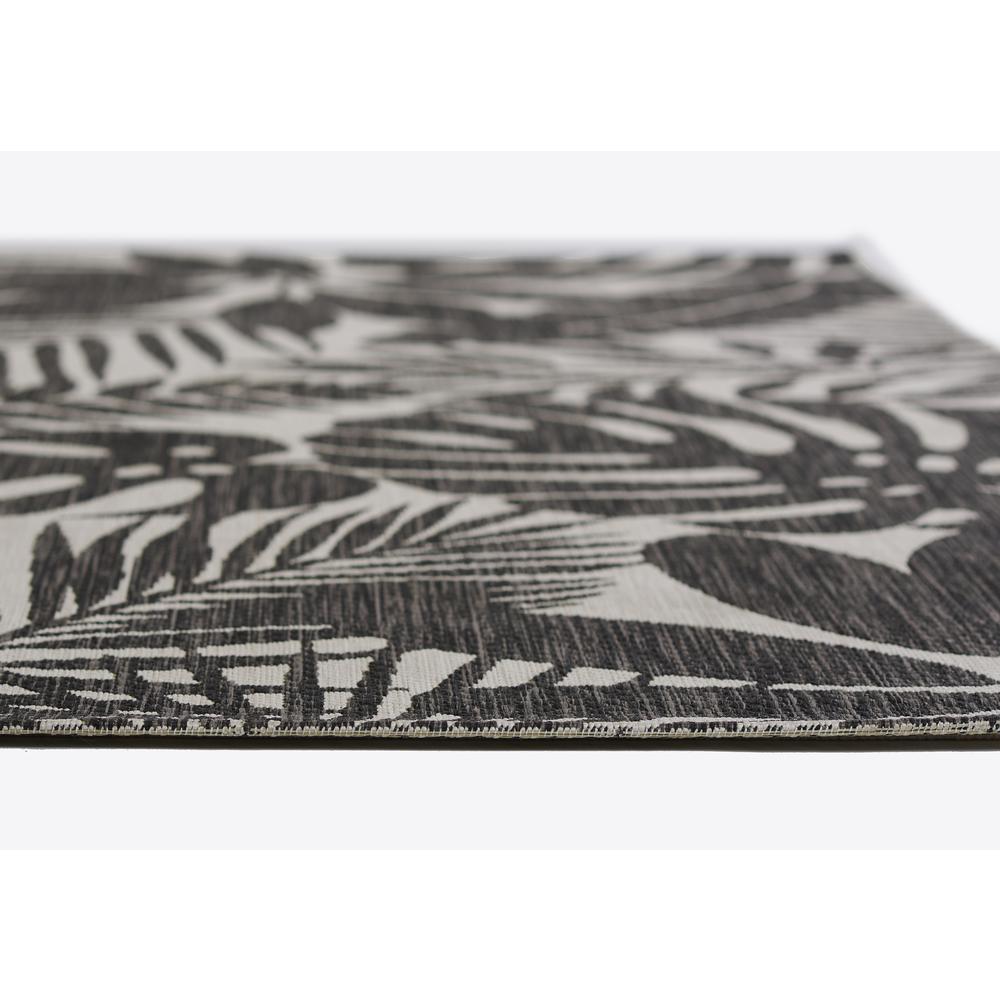Transitional Rectangle Area Rug, Charcoal, 6'7" X 9'6". Picture 5