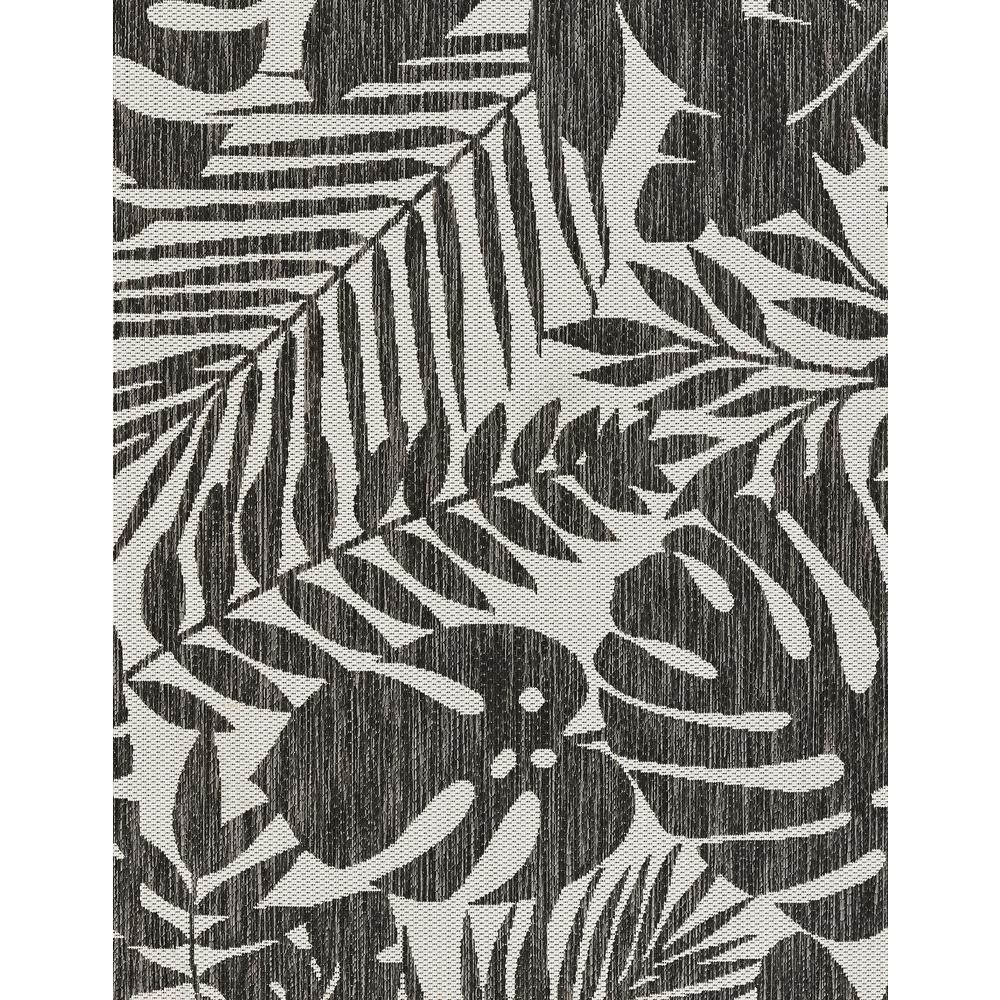 Transitional Rectangle Area Rug, Charcoal, 6'7" X 9'6". Picture 6