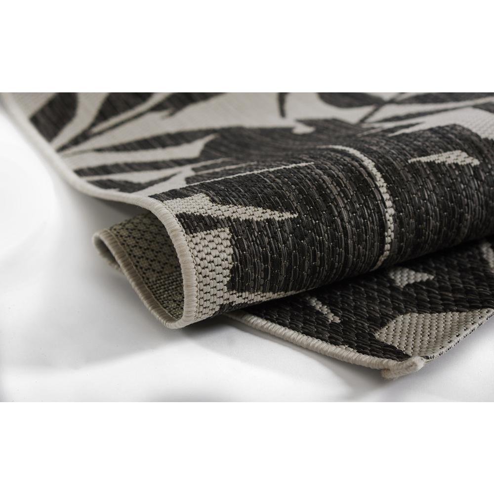Transitional Rectangle Area Rug, Charcoal, 6'7" X 9'6". Picture 7