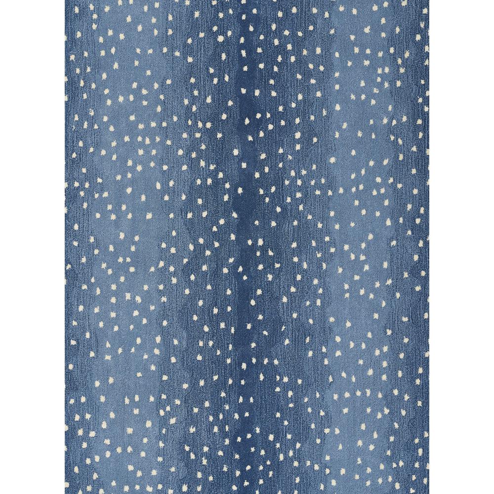 Contemporary Rectangle Area Rug, Denim, 10' X 14'. Picture 7