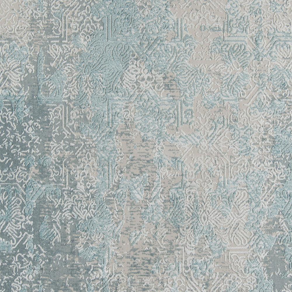 Traditional Rectangle Area Rug, Light Blue, 3'10" X 5'7". Picture 8