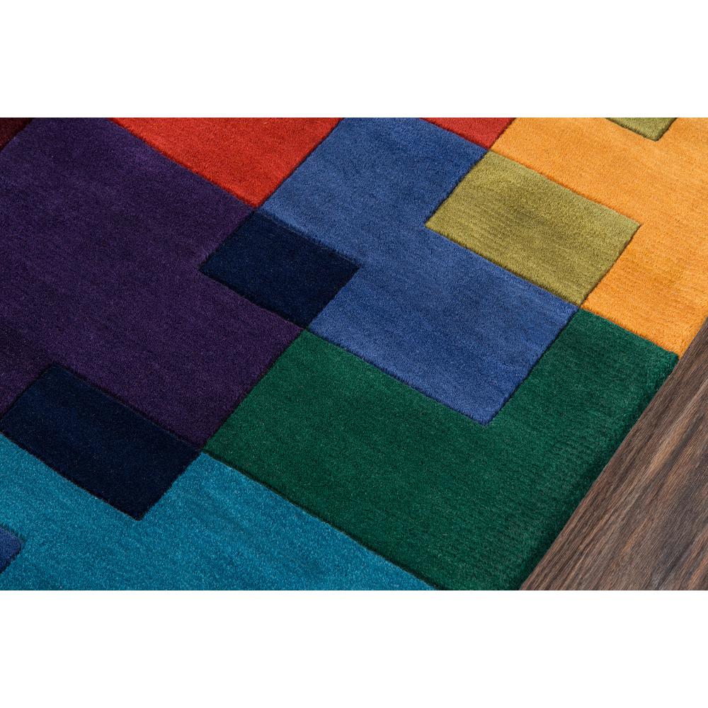 Contemporary Rectangle Area Rug, Multi, 8' X 11'. Picture 3