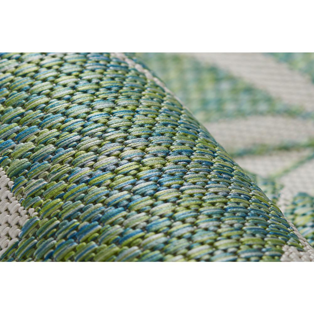 Transitional Rectangle Area Rug, Green, 9'3" X 12'6". Picture 4
