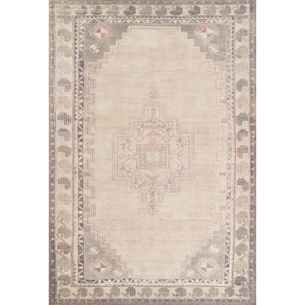 Contemporary Rectangle Area Rug, Sand, 8' X 10'. Picture 1