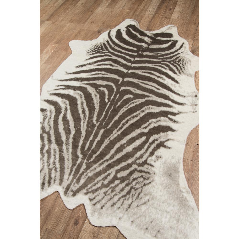 Modern Rectangle Area Rug, Grey, 5'3" X 7'10". Picture 2